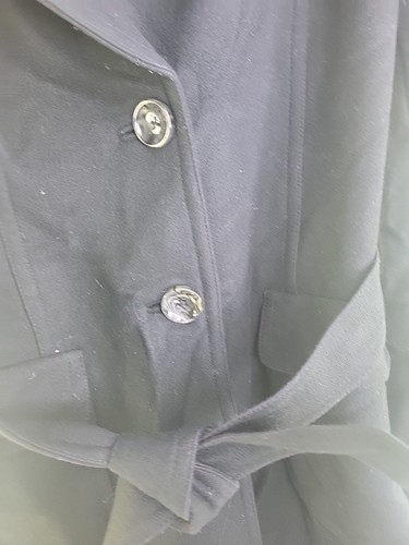 Banana Republic Damen Wollmantel schwarz Knopfleiste Größe S - Bild 5 von 15