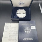2001 W American Eagle One Dollar Silver Proof Coin with OPG & COA