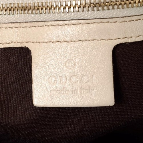GUCCI GG Pelham 137621 Tote Shoulder Bag Cream Leather Authentic Used - Picture 2 of 4
