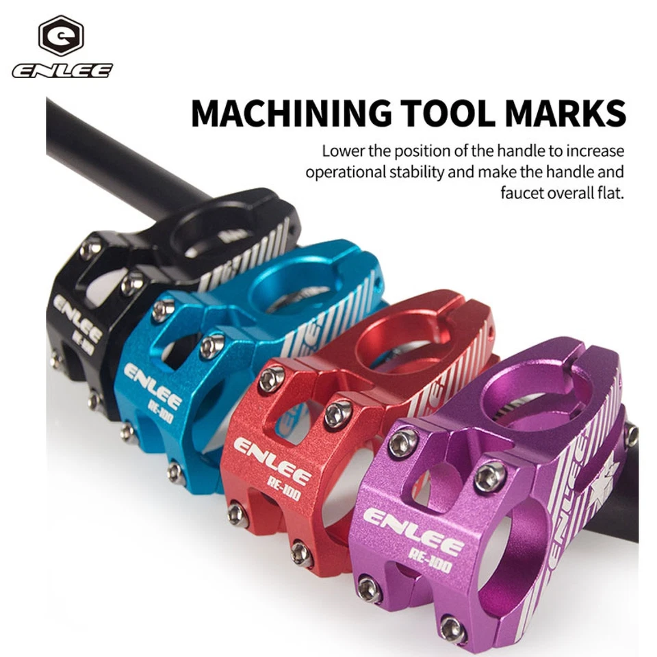 Vástago de manillar de bicicleta ENLEE 31,8 mm 45 mm aleación de aluminio para horquilla de 1-1/8 pulgadas Foto 2 de 4