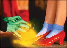The Wizard of Oz Witch Shocked By Ruby Slippers Photo Refrigerator Magnet NEW