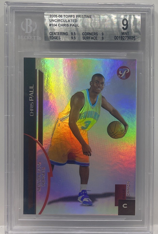 2005 Topps Pristine Chris Paul ROOKIE RC #104 UNCIRCULATED Refractor #/325 BGS 9