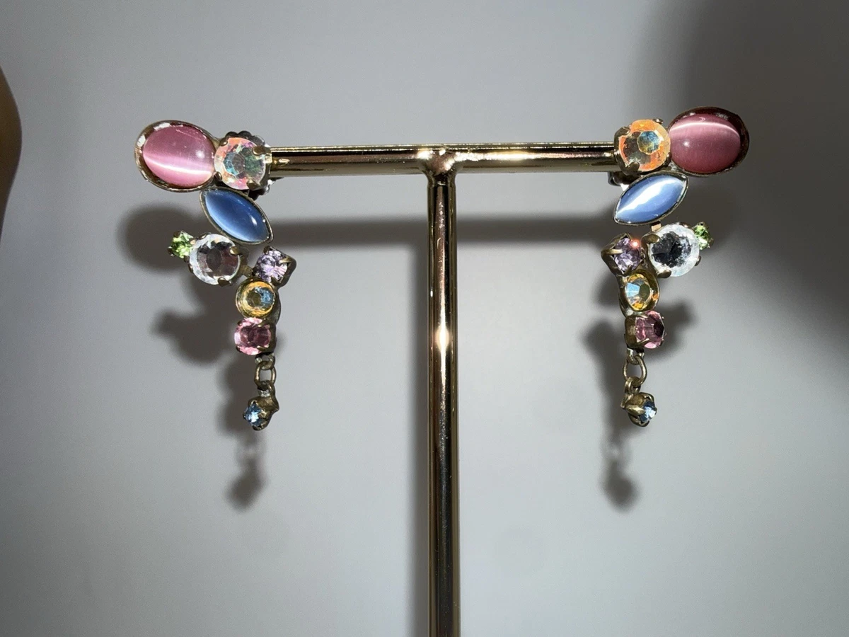 Sorrelli Flower Pin Multi Color Dangle Dahlia Pin – Ficklesticks Fabric Jewels main image 2
