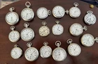 ANTIQUE POCKET WATCH LOT -17  WATCHES - Nickel - ALL WORKING/ ELGIN, Waltham’s..