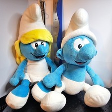 Collectible Smurfs Plush Toys Smurfette 11"and Jakks 8" from the Peyo Universe