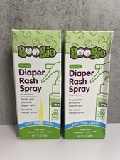 Lot Of 2 Boogie No Rub Diaper Rash Spray Skin Protectant - Read More