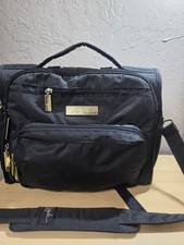 JUJUBE B.F.F. Black Gold Diaper Bag Shoulder Backpack Satchel- 14 Pockets