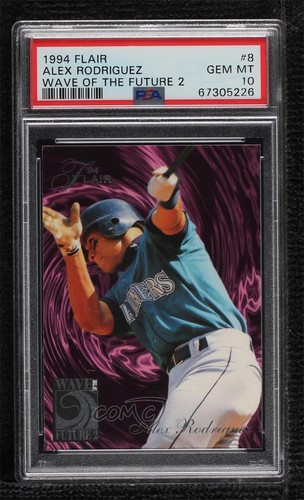1994 Flair Wave of the Future 2 Alex Rodriguez #8 PSA 10 GEM MT Rookie RC