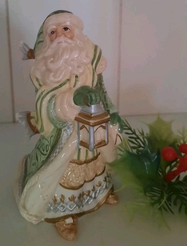 Campana Gregoriana Fitz & Floyd 5.5" Campana de Navidad de Santa retirada - Imagen 2 de 12