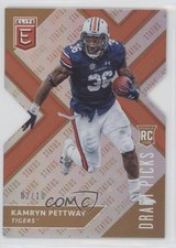 2018 Panini Elite Draft Picks Status Gold Die-Cut /10 Kamryn Pettway Rookie RC
