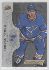 2018-19 Upper Deck Engrained Rookies Black 45/49 Jordan Kyrou #79 7b5