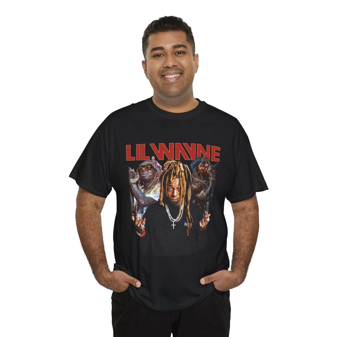 Lil Wayne Middle Finger T-Shirt 2025 Tour Inspired Custom Tee Top
