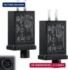 2PCS Replacement Yard Inflatable Adapters,Low Voltage Transformers US Plugs