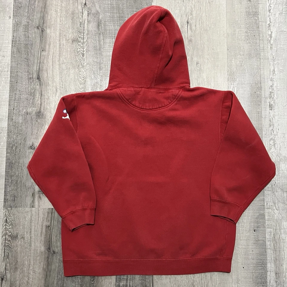 Moletom com capuz vintage Union Bay Boardsports Y2K skate juvenil L skatista anos 00 - Imagem 2 de 4