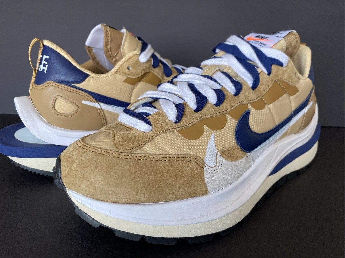 Nike VaporWaffle Sacai Sesame Blue Void Size 9M DD1875-200 Clean! W Box! Nike Vaporwaffle sacai Sesame Blue Void Men main image 3