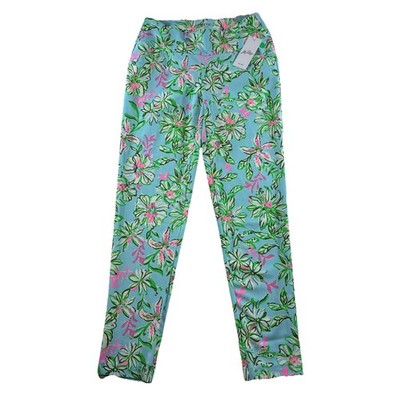 Lily Pulitzer Corso Pant UPF 50 Luxletic Fairway Performance Twill Women s 2 New