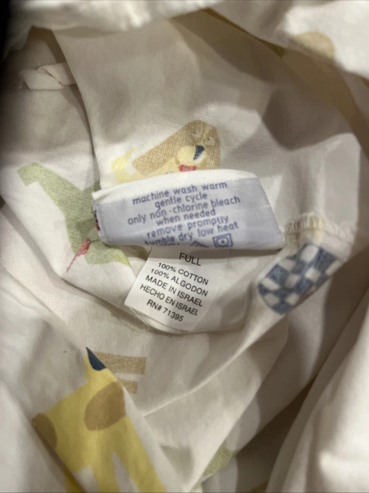 Funda nórdica COMPLETA Pottery Barn Kids perro cachorro con fundas de guinga Foto 4 de 4