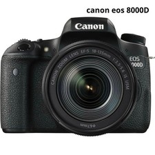Canon EOS 8000D Camera Body with 2 Batteries Strap Tested Condition