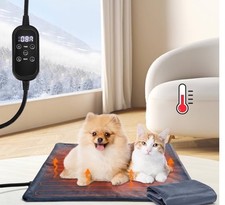 Heated Pet Bed, Adjustable Temperature Dog Cat Heating Pad