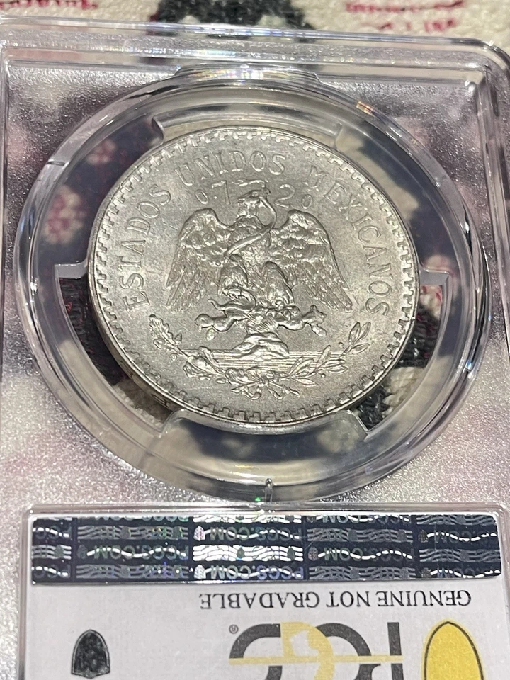 1934 M Mexico Silver Un Peso 🌟PCGS Gold Shield 💎💎UNC DETAILS💎💎 - Image 4 of 4