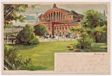 AK Berlin Anhalter Bahnhof 1900 Litho J. Killas J. Miesler gelaufen Görlitz Rar