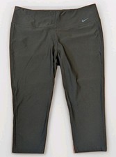 Nike Dri Fit Leggings Womens XL Black Cropped Athletic Workout Pants