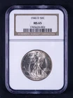 1946-D Walking Liberty Half Dollar Dollar 50c NGC MS65 WB002