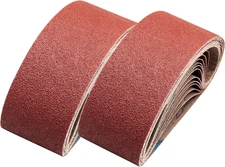 24 Pcs 3 Inch X 24 Inch Sanding Belts,Aluminum Oxide Belt Sander Sandpaper (8 Ea