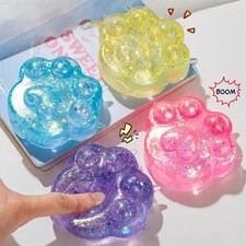 Squishy Cat Cute Paw Silicone Toys For Stress Relief Squishy Fidget Toy Gifts