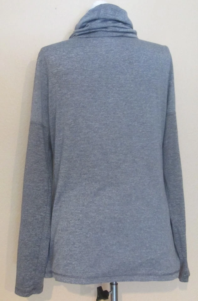 Danskin Now Gray Long Sleeve Dri More Cowl Neck Top Women's Size 8 ~ NICE - Image 4 of 4