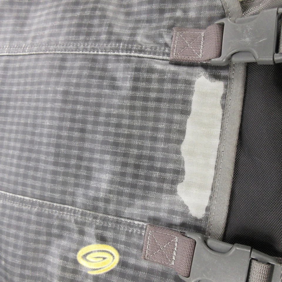 Timbuk2 灰色翻盖笔记本电脑背包黄色装饰通勤旅行包学校 — 第 3/4 张图片