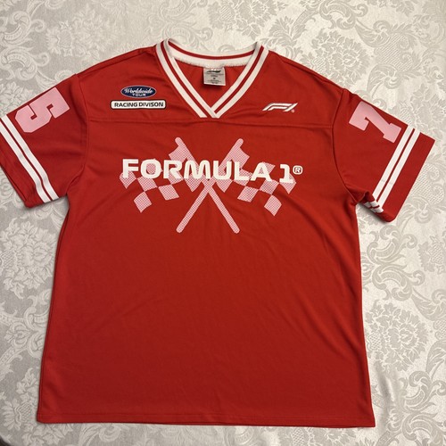 Formula 1 F1 Worldwide Tour Racing Division #75 Red Jersey Womens Size M 