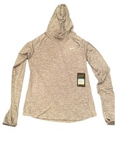 NWT Women s nike running hoodie. gray. Medium dri fit pullover MSRP 80