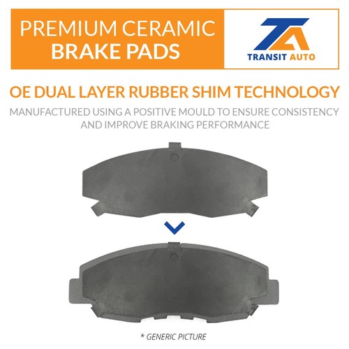 Rear Disc Brake Rotors And Ceramic Pads Kit For Cadillac CTS K8T-101677 - Picture 6 of 11