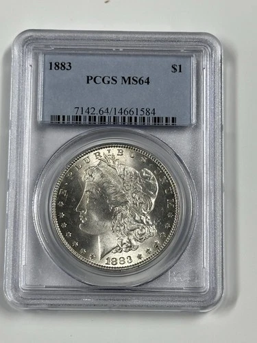 1883 Morgan Silver Dollar - PCGS MS64 Bright White