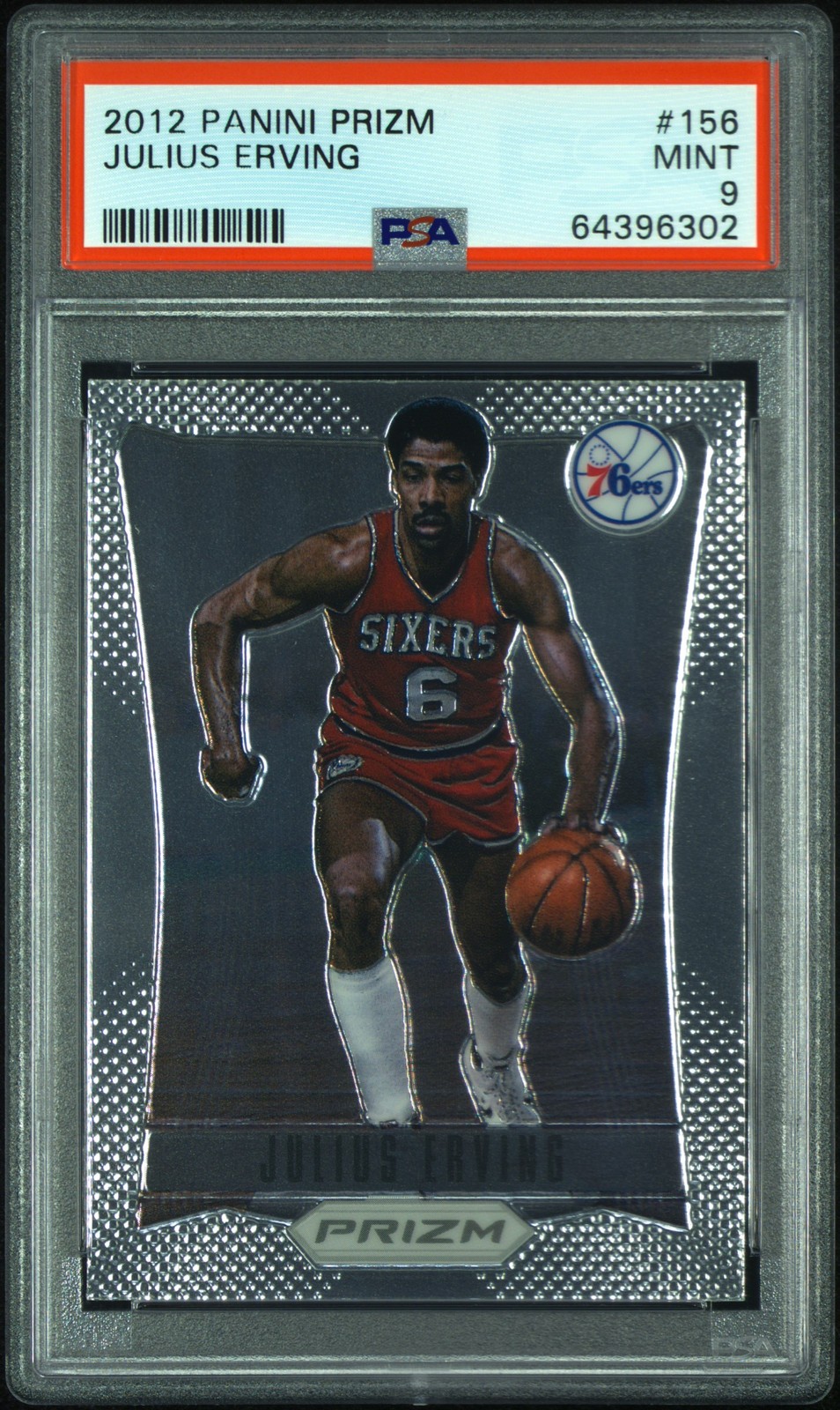 Julius Erving 2012-13 Panini Prizm #156 PSA 9  *C02