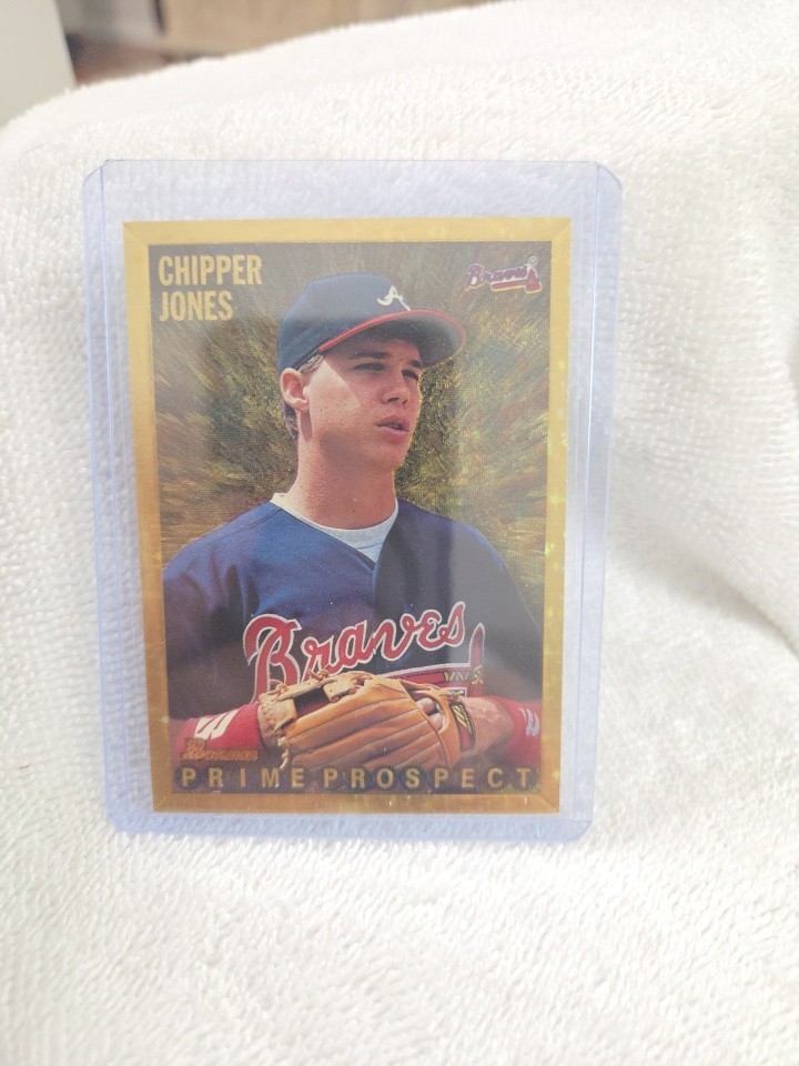 Chipper Jones 1995 Bowman Prime Prospects Gold Foil #262 Atlanta Braves
