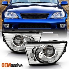 Fits 01-05 Lexus Is300 Altezza Clear Projector Fog Lights Lamp Left Right Pair