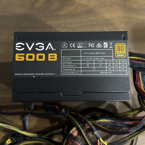 EVGA 600B 100-B1-0600 80 Plus Bronze 600W Zasilacz. - Zdjęcie 2 z 8