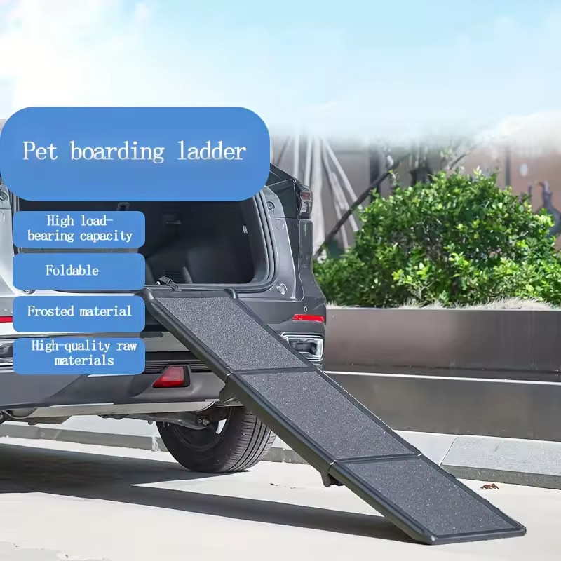 Rampe pour chien de voiture pliable et portable pour grand SUV noir