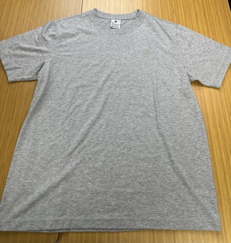 T-shirt Champion uomo manica corta girocollo elegante tinta unita bianca grigia grande