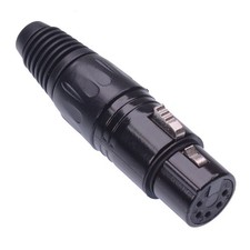 5 Pin Female DMX Socket Lighting Connector XLR