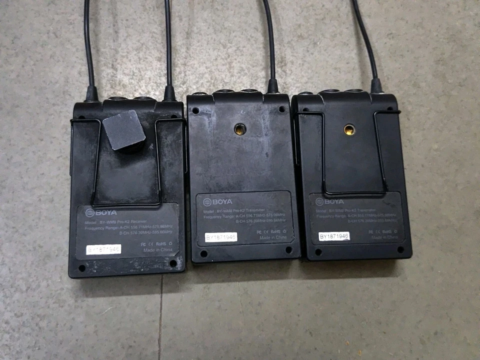 BOYA BY-WM8 Pro K2 Dual UHF Wireless Lavalier Microphone System for DSLR Camera - Image 4 of 4