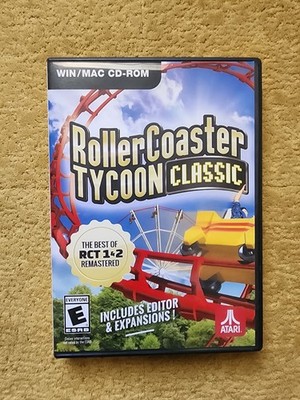 Roller Coaster Tycoon Classic- WIN/MAC CD-ROM w/ Key