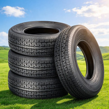 4x Radial 175 80 13 Trailer Tires St17580r13 Semi-steel 8pr Load D Tubeless Hd