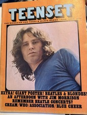 Teenset Magazine June 1968 Jim Morrison Cover Story The Doors