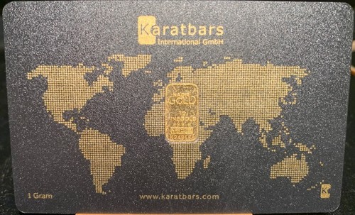 🌟 1 Gram Pure 24K Gold Karatbars 999.9 Bullion in Assay Card - NO RESERVE 🌟