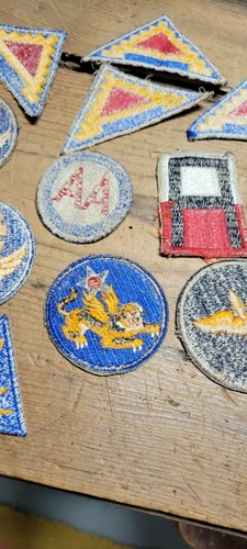 Old ORIGINAL WWII US 14TH AIR FORCE FLYING TIGERS AAF SLEEVE INSIGNIA PATCH Lot - Picture 13 of 14