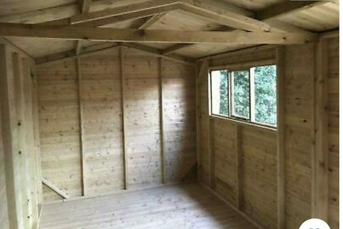18X10 WOODEN WORKSHOP PRESSURE TREATED WOOD STORE18X10 HEAVY DUTY APEX WORKSHOP - Picture 8 of 12