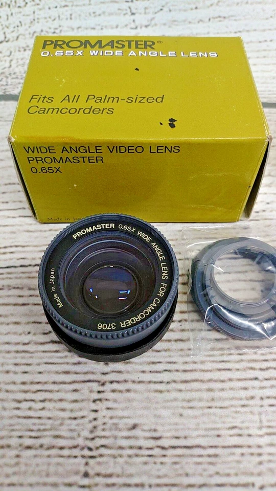 PROMASTER 3706 0.65X Wide-Angle Lens For Camcorder Japan #1498 - Image 2 of 4